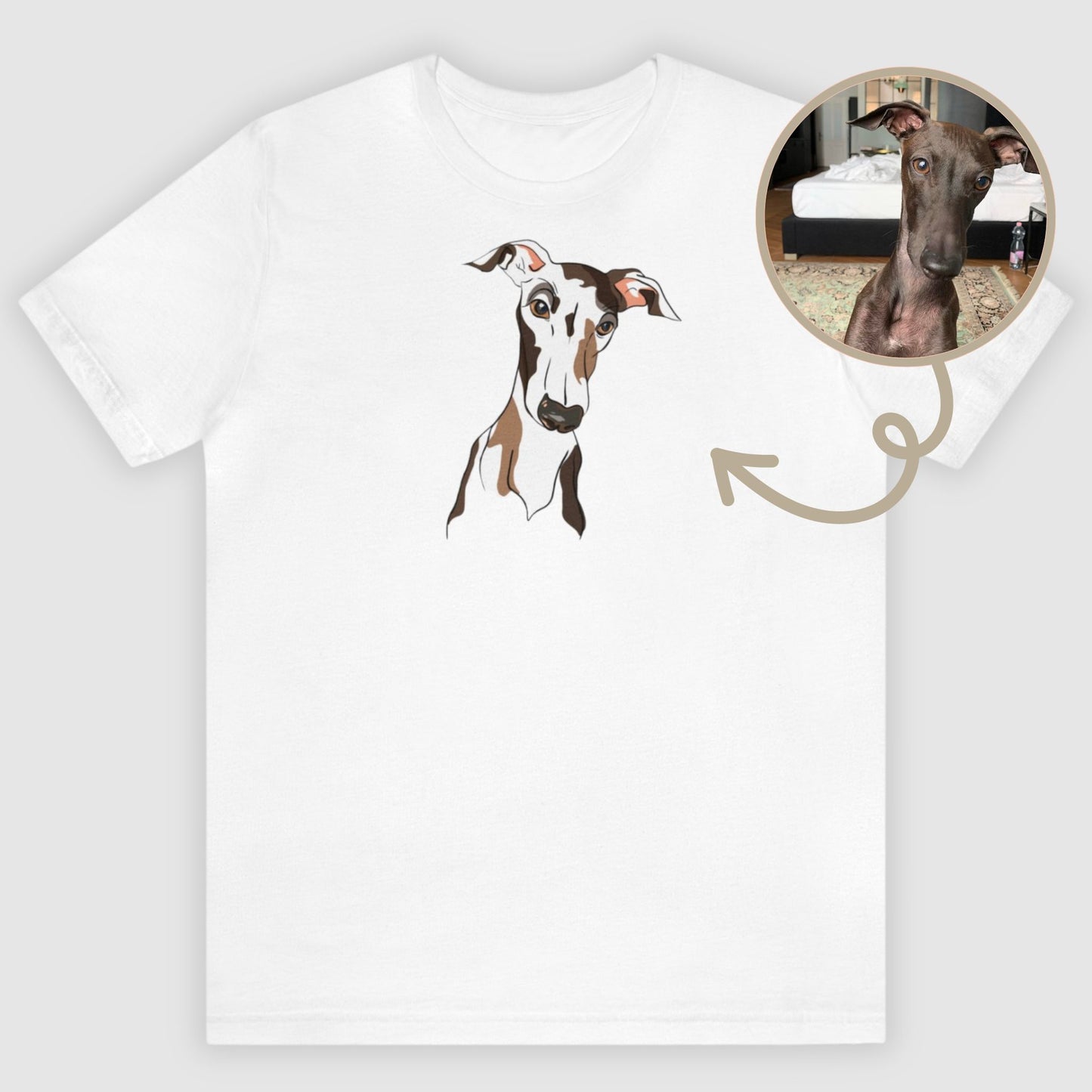 Personalised Pet T-Shirt - Watercolor Style