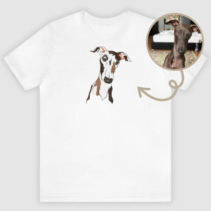 Personalised Pet T-Shirt - Watercolor Style